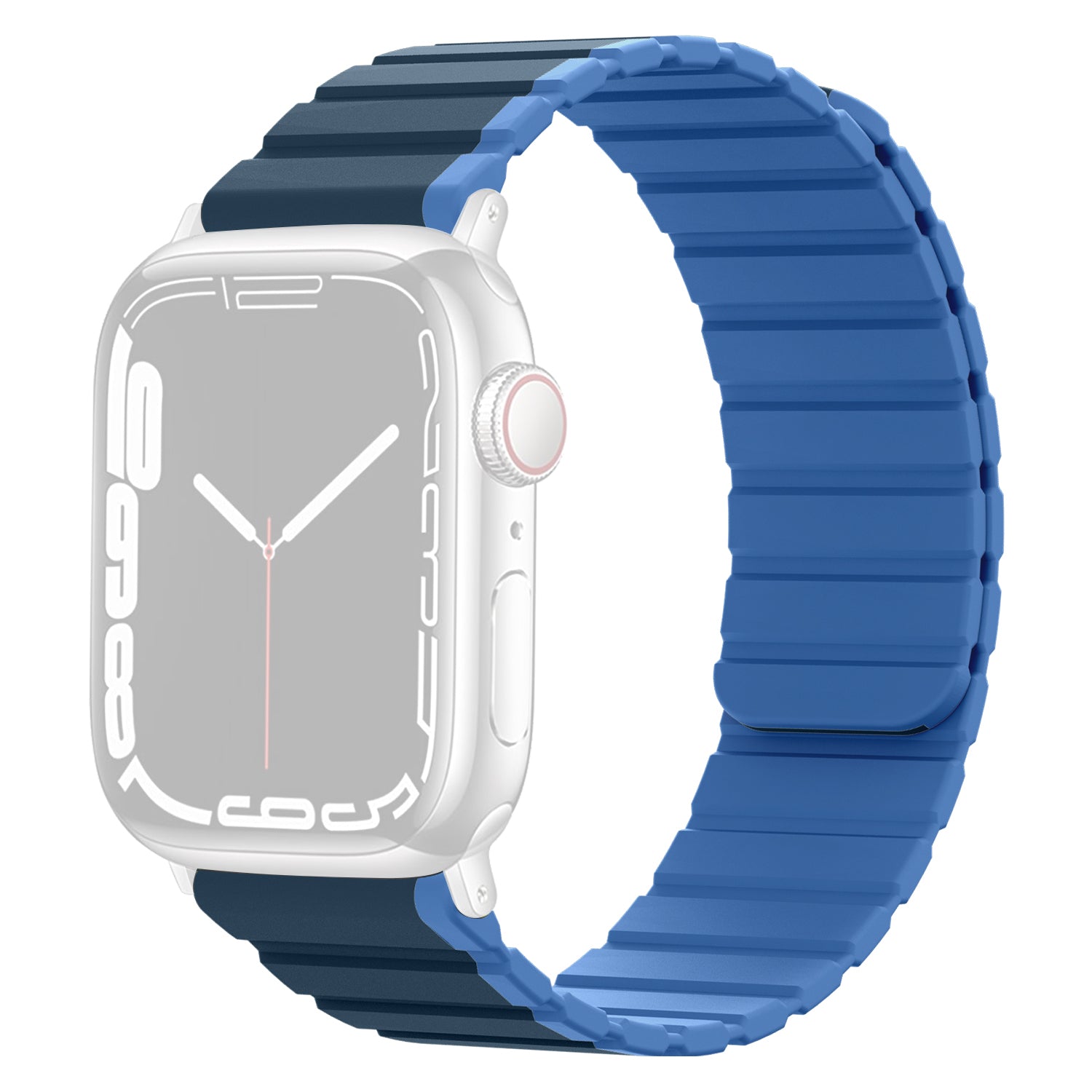 Silicone Watch Band for Apple Watch Series 9 8 7 41mm 6 5 4 SE (2023) SE (2022) SE 40mm 3 2 1 38mm Dual Color Adjustable Magnetic Band Silicone Watch Band for Apple Watch Series 9 8 7 41mm 6 5 4 SE (2023) SE (2022) SE 40mm 3 2 1 38mm Dual Color Adjustable Magnetic Band